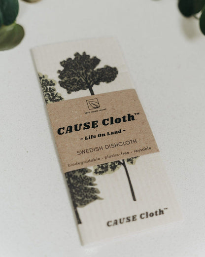 CAUSEcloth™️ - Vie sur Terre | Torchon Écologique Zéro Déchet