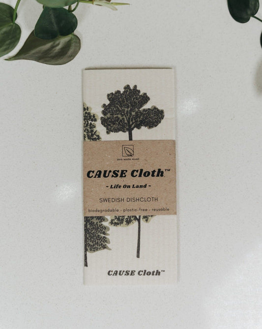 CAUSEcloth™️ - Vie sur Terre | Torchon Écologique Zéro Déchet