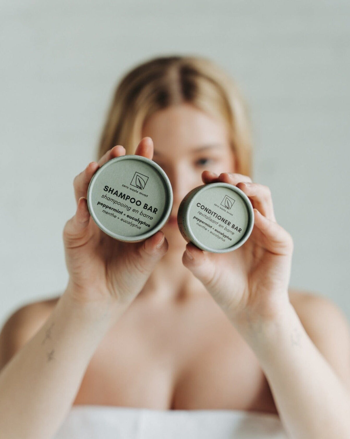 Après-Shampoing Solide Menthe Poivrée + Eucalyptus | Zéro Déchet