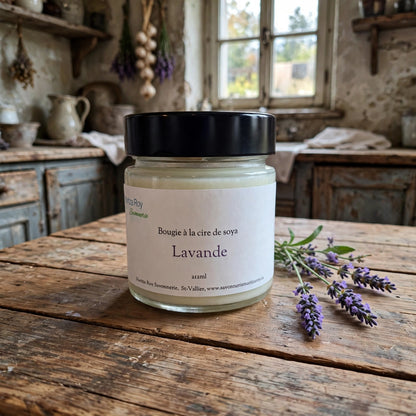 Bougie Lavande 212 ml (8 oz) — Savonnerie Maritza Roy