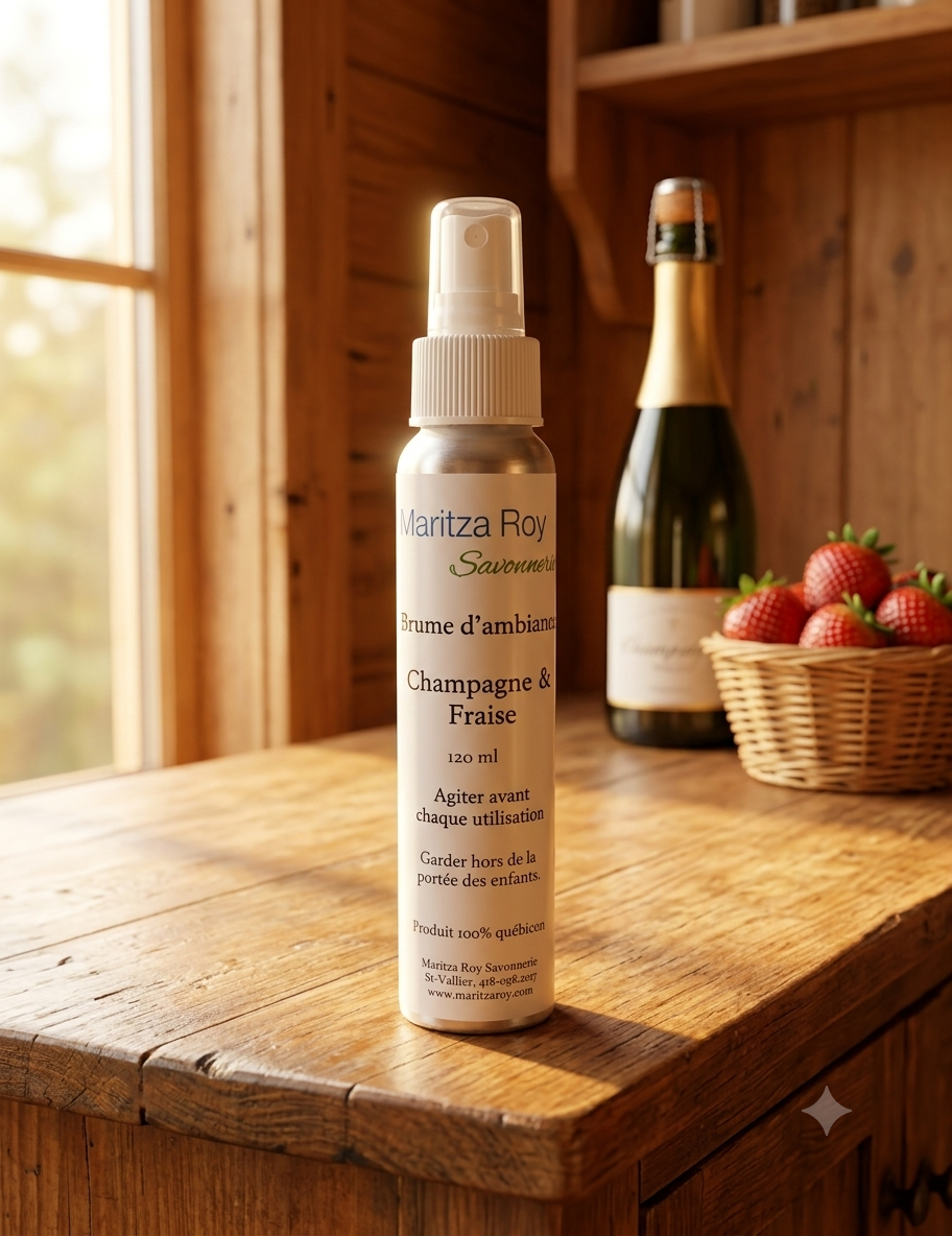 Brume d’ambiance Champagne & fraise