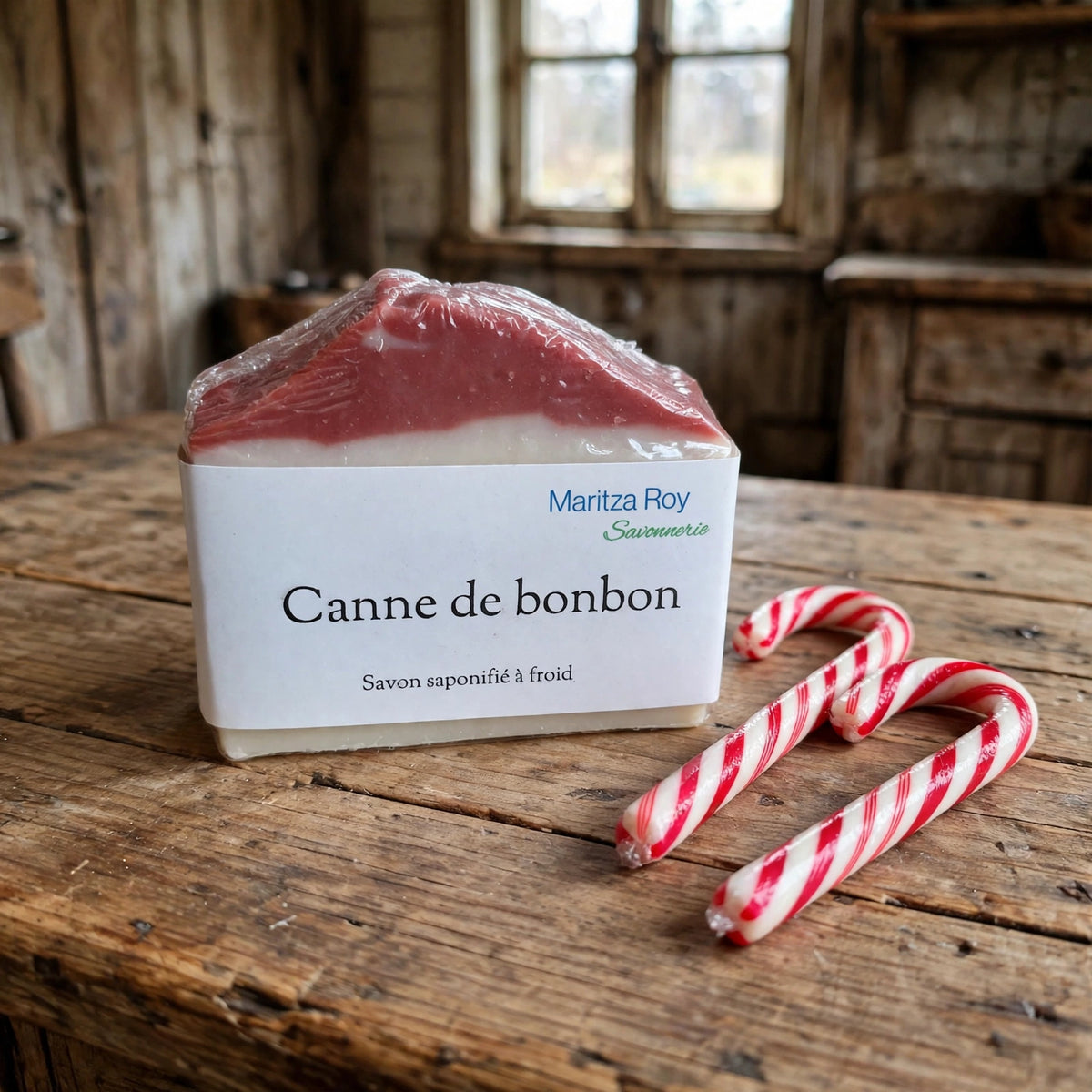 Savon Canne de bonbon — Savonnerie Maritza Roy